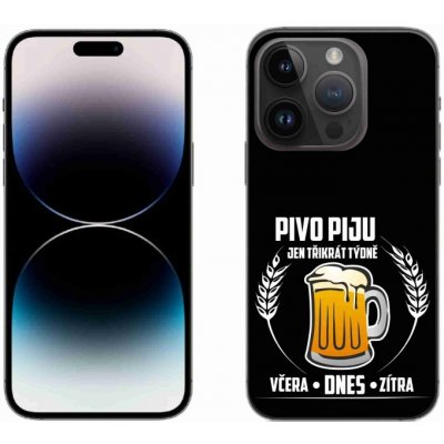 mmCase na iPhone 14 Pro 6.1 - pivní motiv černé pozadí – Zboží Mobilmania