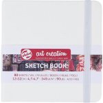 Talens Art Creation Sketch Book skicák v bílé tvrdé vazbě 12x12 cm 80 listů 140 g – Sleviste.cz