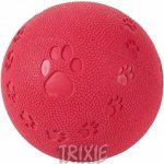 TRIXIE - pískací guma míč s tlapkami 9 cm – Sleviste.cz