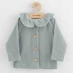 New Baby Kojenecký kabátek na knoflíky Luxury clothing Laura bílý – Zboží Dáma