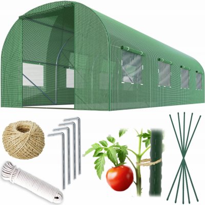 Plonos tunel 10 m² 400 x 250 cm zelený – HobbyKompas.cz