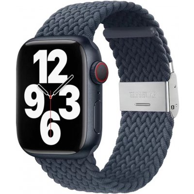 AW Pletený řemínek na Apple Watch s přezkou - Tmavě šedý Šířka uchycení řemínku: 38/40/41mm Tmavě šedý IR-PTRAW-11 – Zboží Mobilmania