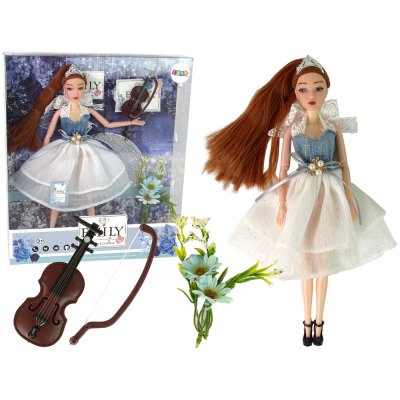 Lean Toys Panenka Emily s houslemi – Zboží Mobilmania