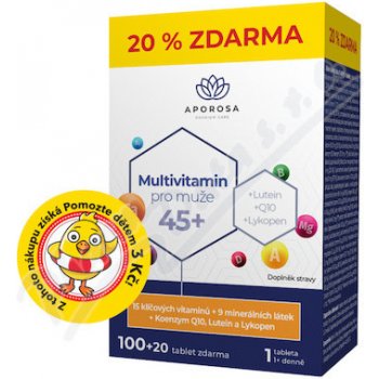 Aporosa Multivitamin pro muže 45+ 120 tablet