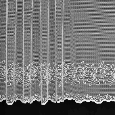 Berk Ventura žakárová 4208, ornamenty, s bordurou, bílá, výška 160cm (v metráži) – Zboží Mobilmania