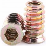 Závitová vložka do dřeva M6 x 20 mm (20 ks) – Hledejceny.cz