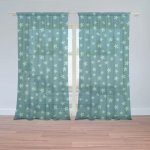Sablio Záclony Zelené hvězdy: 2ks 150x250cm – Zboží Mobilmania