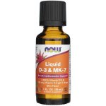 Now Liquid D-3 & MK-7 vitamin D3 K2 MK7 30 ml – Hledejceny.cz