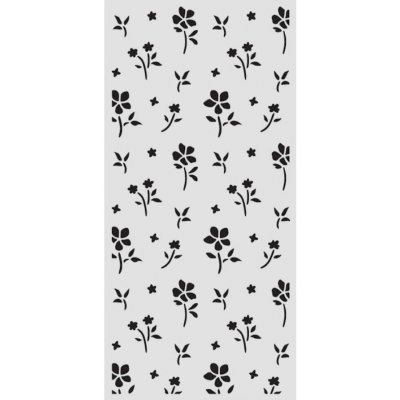 Stamperia Plastová šablona 12 × 25 cm Drobné květiny – Zbozi.Blesk.cz