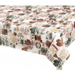 Bellatex ubrus Ema Kakao béžová hnědá 100x100 cm – Zboží Dáma