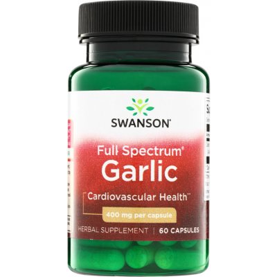 Swanson Česnek Garlic 400 mg 60 kapsułek – Hledejceny.cz