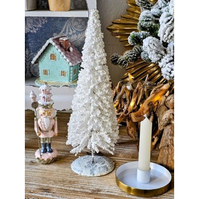 Clayre & Eef Růžová dekorace socha Louskáček s muffinky - 5*5*16 cm – Hledejceny.cz