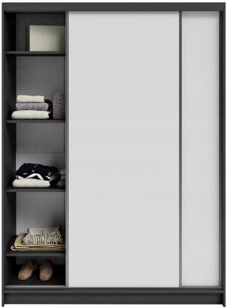 DobreSny Denve 160 x 218 x 60,3 cm bílá / šedá
