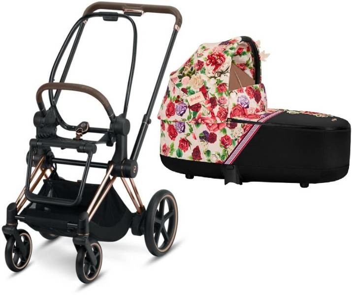 Cybex e-Priam 3.0 Rám s Podvozkem Sedačky + Korba Spring Blossom Light 2023