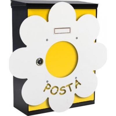 Alubox MIA box Daisy Y - poštovní schránka s výměnným krytem a jmenovkou, květina – Zbozi.Blesk.cz