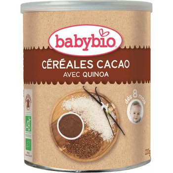 Babybio Nemléčná kaše rýžová s kakaem 220 g