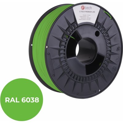 C-Tech Premium Line PETG, luminiscenční zelená, RAL6038, 1,75mm, 1kg – Zbozi.Blesk.cz