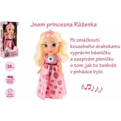 Teddies princezna Růženka plast 35cm česky mluvící na baterie se zvukem 17x37x10cm – Hledejceny.cz