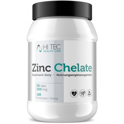 Hi Tec Nutrition Health Line Zinc Chelate 500 mg 90 tablet – Hledejceny.cz