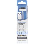 Whitenergy 09974 USB 2.0 pro iPhone 4 přenos dat/nabíjení 100cm, bílý – Zboží Mobilmania