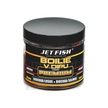 Jet Fish Premium clasicc Boilies v dipu ŠVESTKA / ČESNEK 200ml 20mm