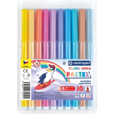 Centropen Colour World Pastel 7550 10 ks – Zboží Mobilmania