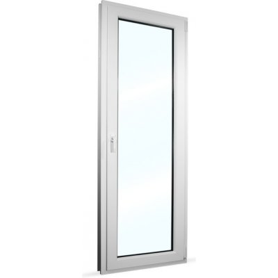 SkladOken.cz balkonové dveře jednokřídlé () 78 x 208 cm, bílé, otevíravé i sklopné, PRAVÉ – Zboží Mobilmania
