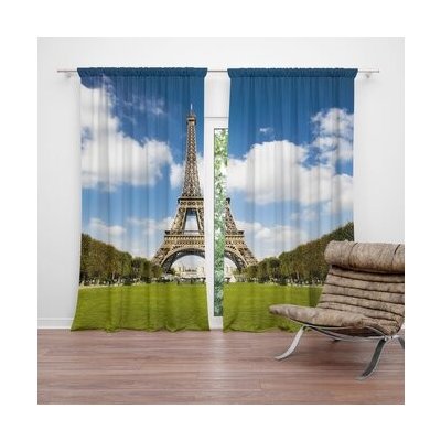 Sablio Závěs Eiffelova věž: 2ks 140x250cm – Hledejceny.cz