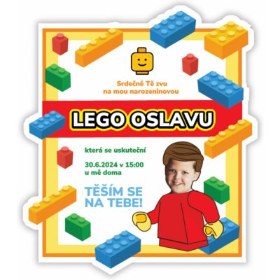 Personal Personalizované pozvánky Lego – Zboží Dáma