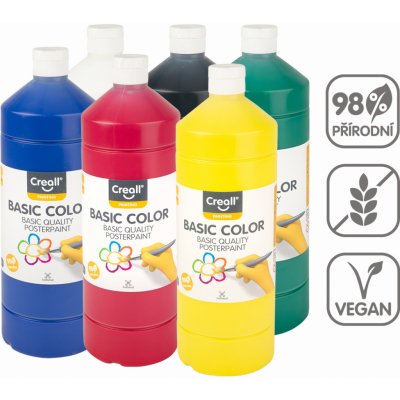 Creall temperové barvy 500 ml 6 ks – Sleviste.cz