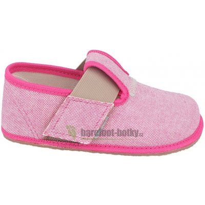 Pegres barefoot papuče růžové BF01 – Zboží Mobilmania