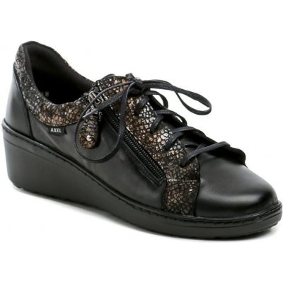Axel AXCW198 černé Dámské polobotky boty na klínku – Sleviste.cz