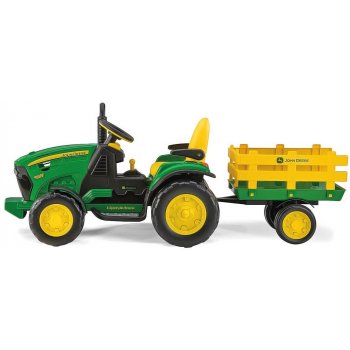 Peg-Pérego John Deere Ground Force traktor s vlečkou 12V zelená