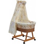 Scarlett Proutěný košík pro miminko s nebesy Mráček béžová – Zboží Dáma