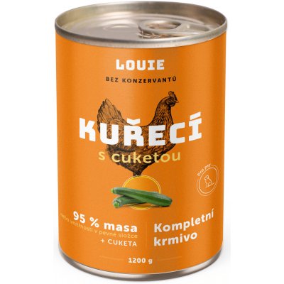 Louie Dog Kuřecí s cuketou 1200 g