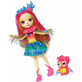 Mattel ENCHANTIMALS se zvířátkem Peeki Parrot a Sheeny