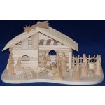 Dřevěný ručně vyřezávaný betlém varianta 14a4 – Hledejceny.cz