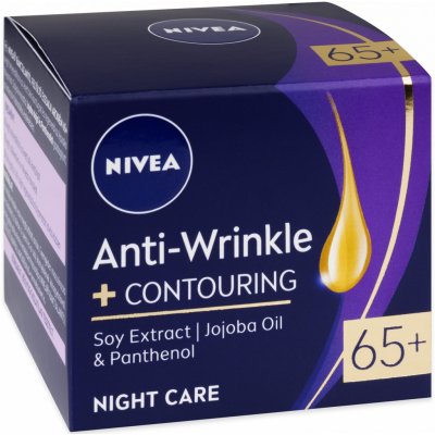 Nivea Anti-Wrinkle+Contouring noční krém 65+ 50 ml – Zbozi.Blesk.cz