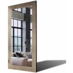 Artforma 90x190 Vertikální velké zrcadlo v dubovém rámu na zeď PLDR224 Oak Raw Hladký povrch – Sleviste.cz