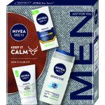 Nivea Men Face Sensitive Pleťový krém Sensitive OF15 75 ml + Čisticí gel sensitive 100 ml + sprchový gel Sensitive 250 ml dárkové balení – Hledejceny.cz