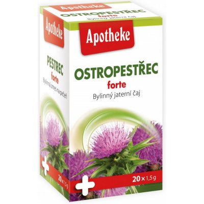 Apotheke Ostropestřec FORTE čaj 20 x 1,5 g – Zboží Mobilmania