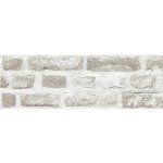 Vinylové bordury na zeď L72807, rozměr 17,6 cm x 5 m, cihly šedo-hnědé, Ugépa – Zboží Dáma