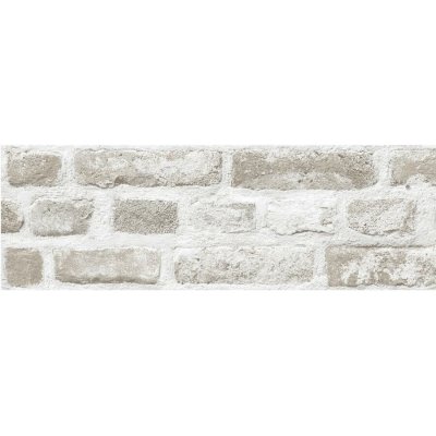 Vinylové bordury na zeď L72807, rozměr 17,6 cm x 5 m, cihly šedo-hnědé, Ugépa – Zboží Dáma