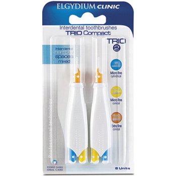 Elgydium Trio Compact 2 Toothbrush 3,5-1,9 mm 6 ks