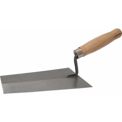 TOPTRADE lžíce zednická, ocelová, broušená, 180 x 130 mm, profi – Zboží Mobilmania