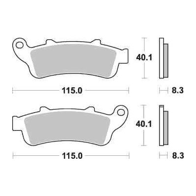 Brzdové destičky Brembo přední HONDA VTX 1800 rok 02-08 | Zboží Auto