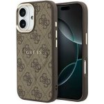 Guess PU Leather 4G Gold Frame MagSafe Zadní Kryt pro iPhone 17 Brown – Zboží Mobilmania