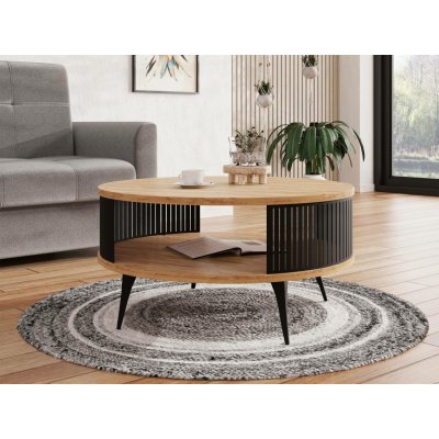 Mirjan 24 MJ0129 ROENNI 44 x 75 cm černá / zlatý dub – Sleviste.cz