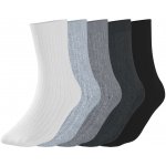 Esmara dámské ponožky s BIO bavlnou 5 párů bílá/šedá/černá – Zboží Dáma Esmara dámské ponožky s BIO bavlnou 5 párů bílá/šedá/černá – Zboží Dáma