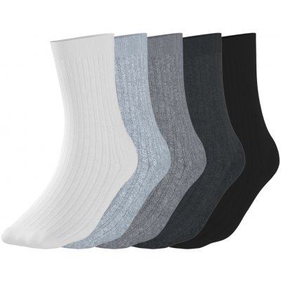 Esmara dámské ponožky s BIO bavlnou 5 párů bílá/šedá/černá – Zboží Dáma Esmara dámské ponožky s BIO bavlnou 5 párů bílá/šedá/černá – Zboží Dáma